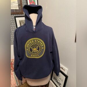 United States Navy Hoodie Pullover Sweatshirt Military Patriotic Graphic